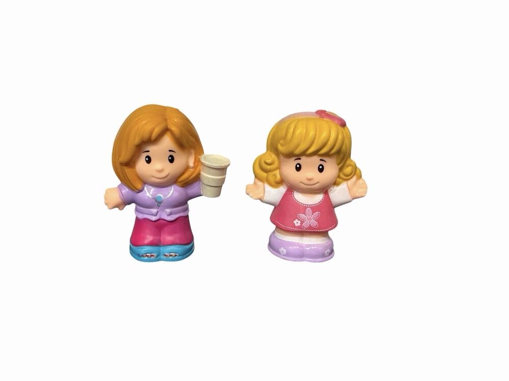 Fisher Price Little People Family Figure Surprise Sounds Home House Mom & Girl